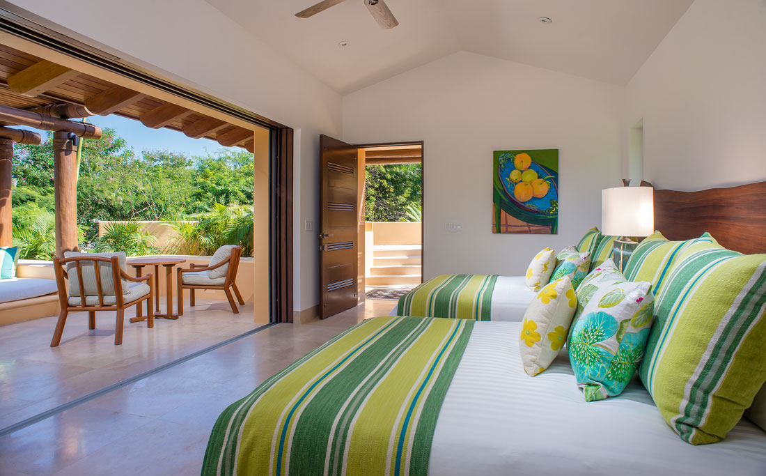Casa Querencia - Luxury Home Rental - Casita del Jardin Bedroom - Punta Mita Mexico