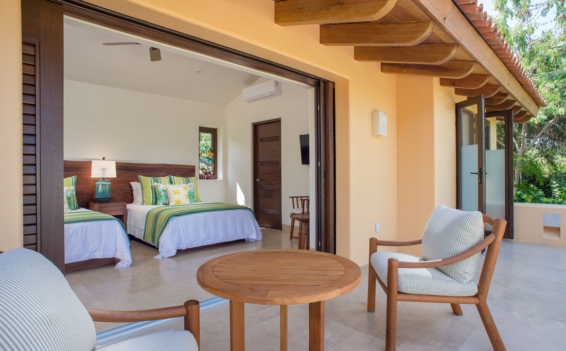 Casa Querencia - Luxury Home Rental - Casita del Jardin Outdoor Seating - Punta Mita Mexico