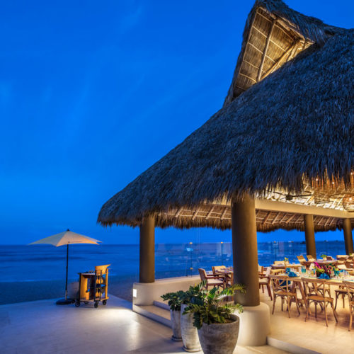 Casa Querencia - Luxury Home Rental - Dusk at the Residents Beach Club - Punta Mita Mexico