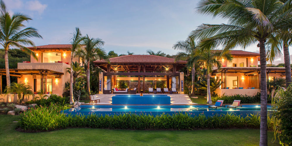 Casa Querencia - Luxury Home Rental - Main Palapa and Guest Rooms - Punta Mita Mexico