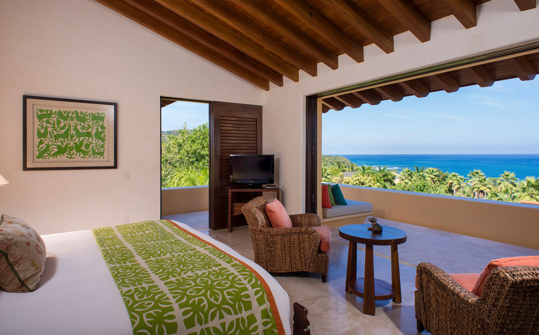 Casa Querencia - Luxury Home Rental - Master Suite Bedroom View - Punta Mita Mexico