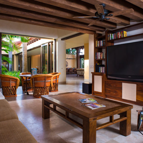 Casa Querencia - Luxury Home Rental - Media Room - Punta Mita Mexico